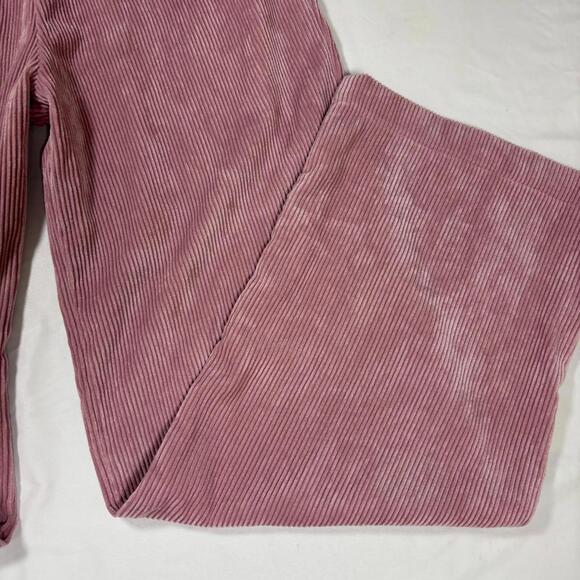 Skatie Corduroy Pants Women S Pink Wide Leg Baggy Venice Pull On Stretch NWT - Picture 3 of 13